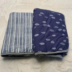 Burts Bees Baby - SET OF 2 Organic Cotton Soft Reversible Blanket - On the Road